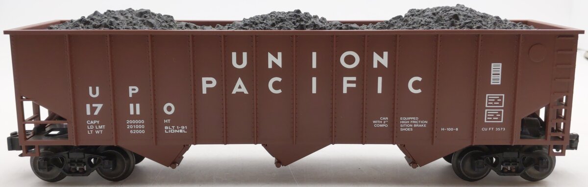 Lionel 6-17110 O Gauge Union Pacific 3-Bay Hopper #17110 with Coal Load EX/Box