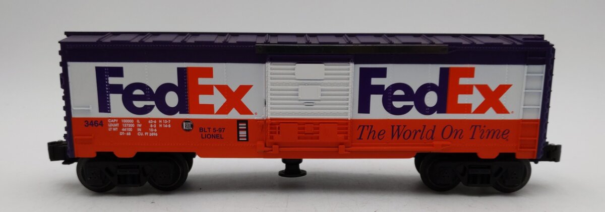 Lionel 6-19835 O Gauge FedEx Operating Boxcar #3464 LN/Box