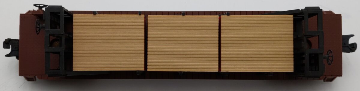 Lionel 6-16333 O Gauge Frisco Bulkhead Flatcar with Wood Load VG/Box
