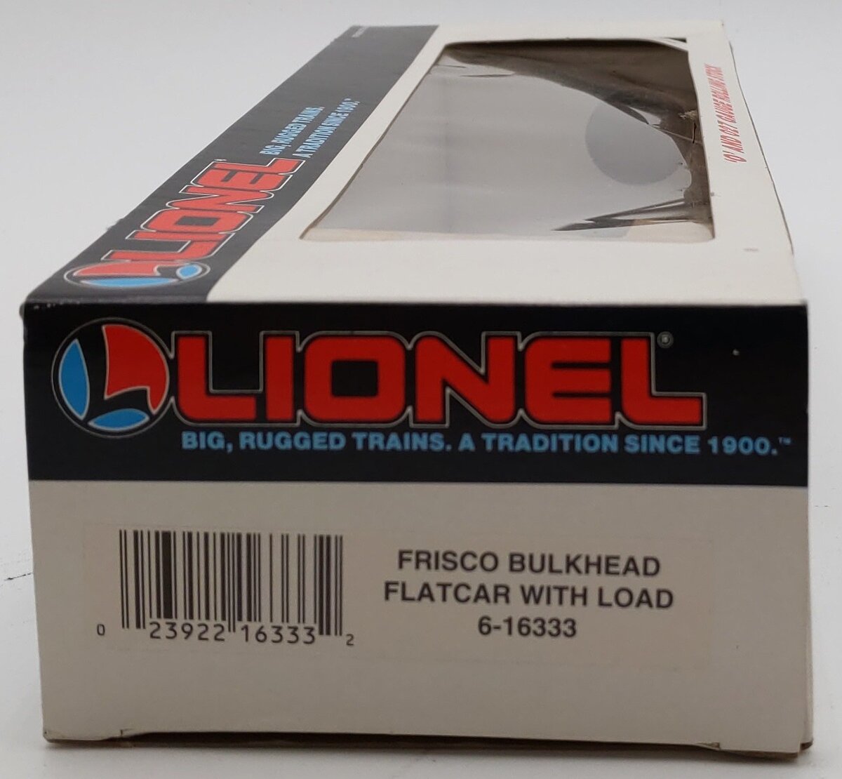 Lionel 6-16333 O Gauge Frisco Bulkhead Flatcar with Wood Load VG/Box