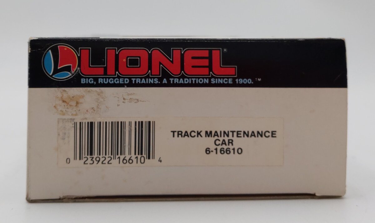 Lionel 6-16610 O Gauge Track Maintenance Car #16610 VG/Box