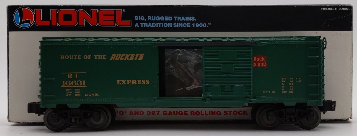 Lionel 6-16631 O Gauge Rock Island Boxcar VG/Box