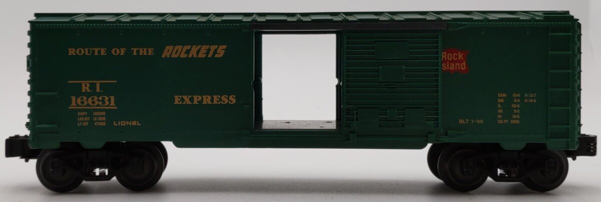 Lionel 6-16631 O Gauge Rock Island Boxcar VG/Box