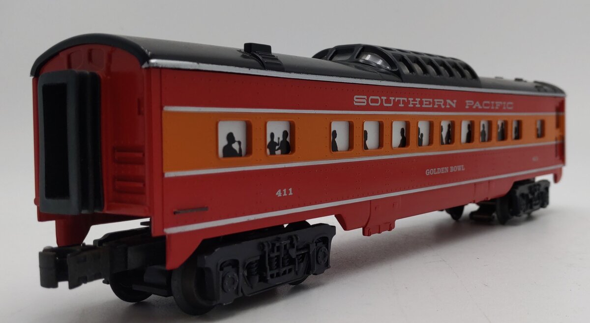 K-Line K4588-0411 O SP Daylight "Golden Bowl" Streamliner Vista Dome Car #411 EX/Box