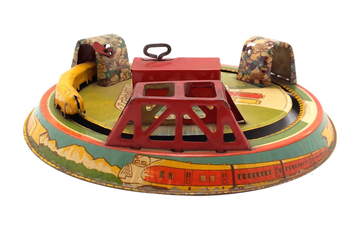 Marx Vintage Tin Litho "Honeymoon Express" Wind-up Toy