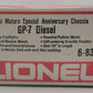 Lionel 6-8359 O Gauge Chessie System GM Gold GP7 Diesel Engine VG/Box