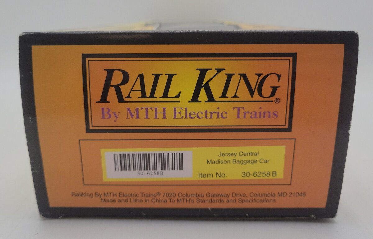 MTH 30-6258B O Gauge Central of New Jersey Madison Baggage Car #210 EX/Box
