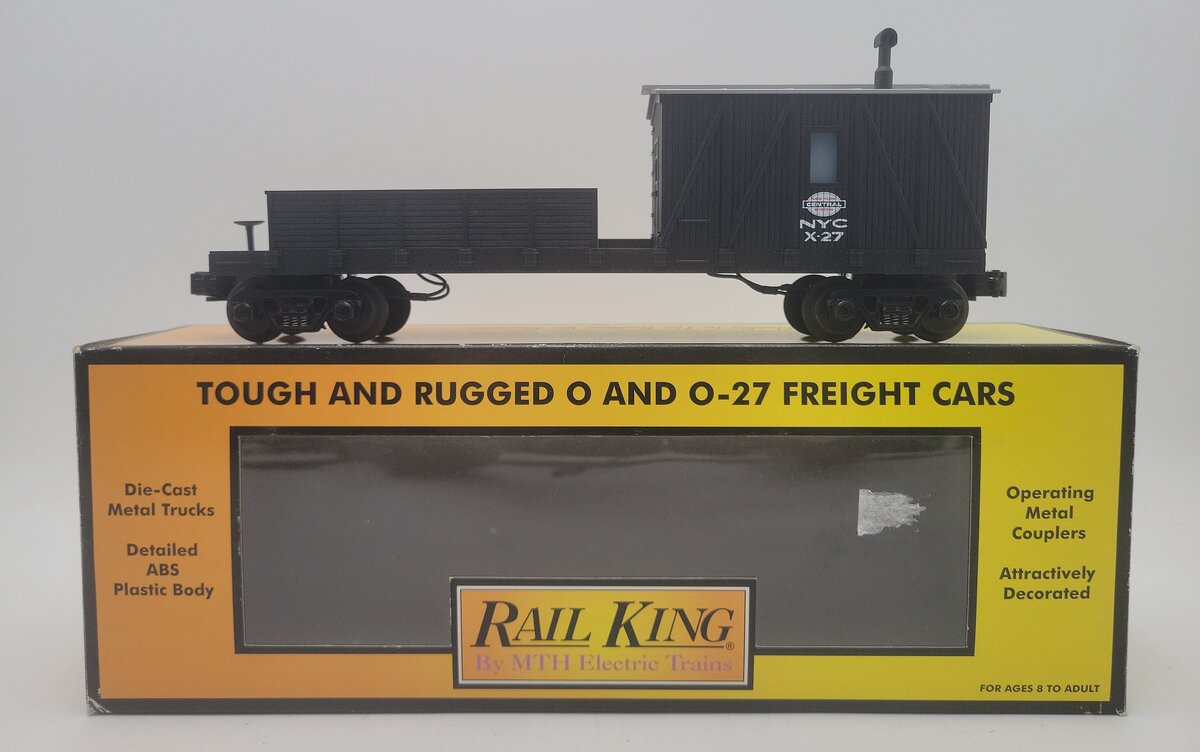 MTH 30-7912 O Gauge New York Central Crane Tender Car #X-27 LN/Box