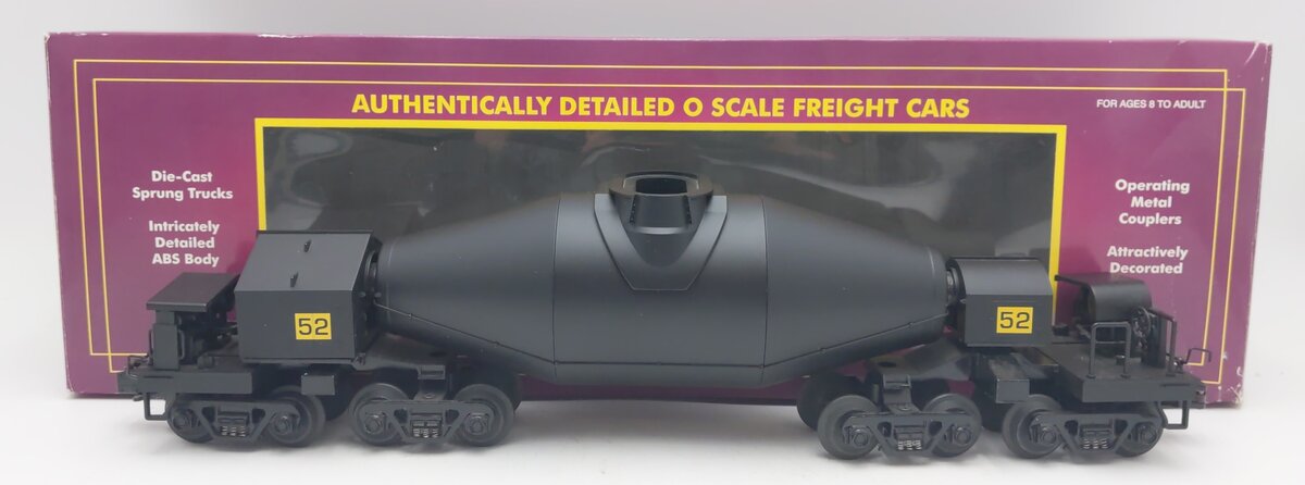 MTH 20-98201 O Gauge 4-Truck Black Hot Metal Car #52 EX/Box