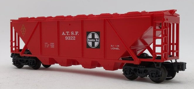 Lionel 6-9322 O Gauge Famous American Railroad Series AT&SF 4-Bay Hopper EX/Box