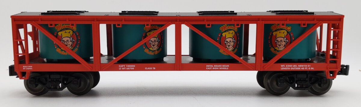 Lionel 6-19447 O Gauge Mama's Baked Beans Vat Car EX/Box