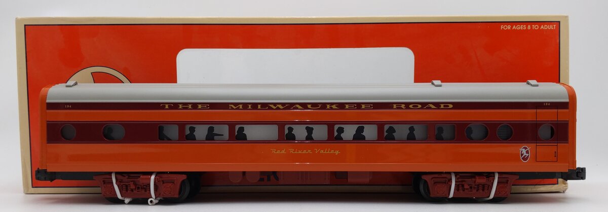 Lionel 6-19185 O Gauge Milwaukee Red River Valley Aluminum Coach #194 EX/Box