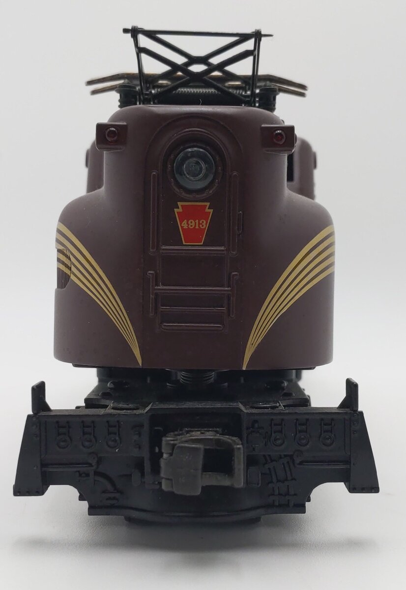 MTH 30-2501 O Gauge Pennsylvania Tuscan 5 Stripe GG-1 Electric Locomotive #4913 EX/Box