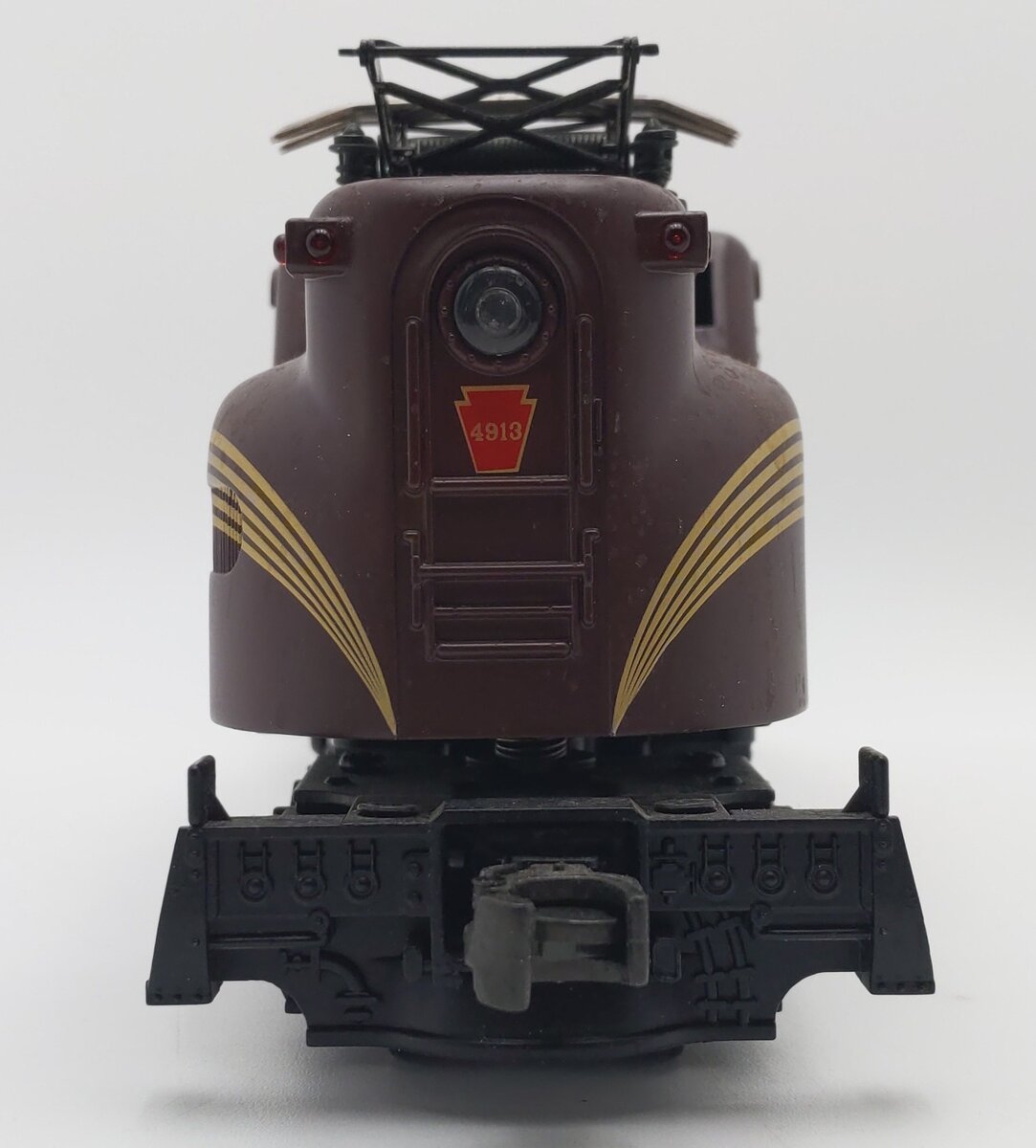 MTH 30-2501 O Gauge Pennsylvania Tuscan 5 Stripe GG-1 Electric Locomotive #4913 EX/Box
