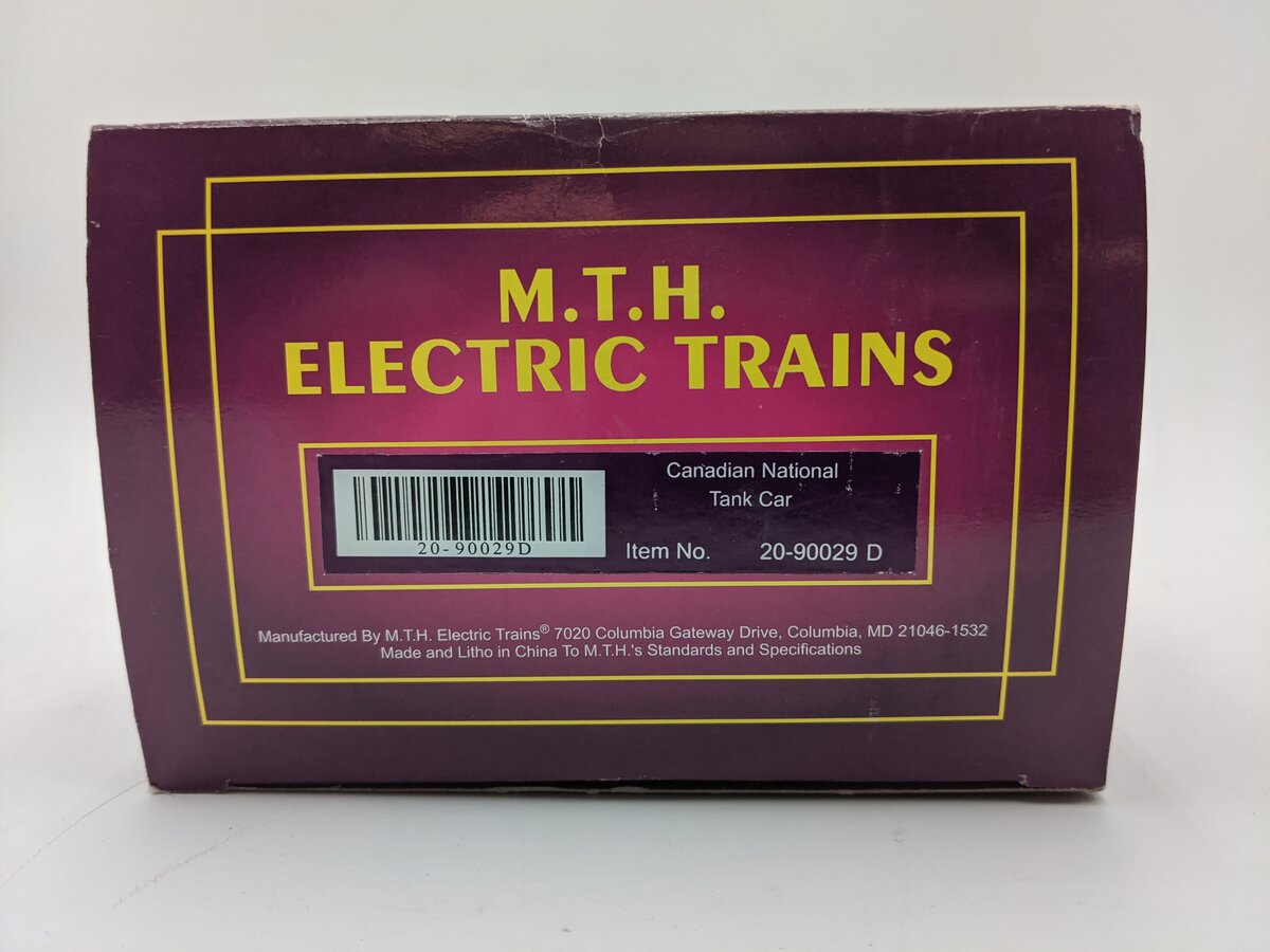 MTH 20-90029D O Gauge Canadian National Single Dome Tank Car #26330 EX/Box