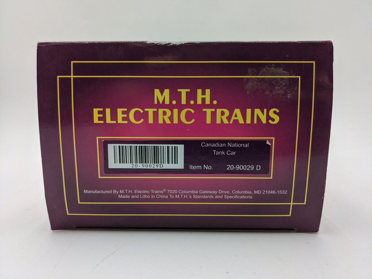 MTH 20-90029D O Gauge Canadian National Single Dome Tank Car #26330 EX/Box