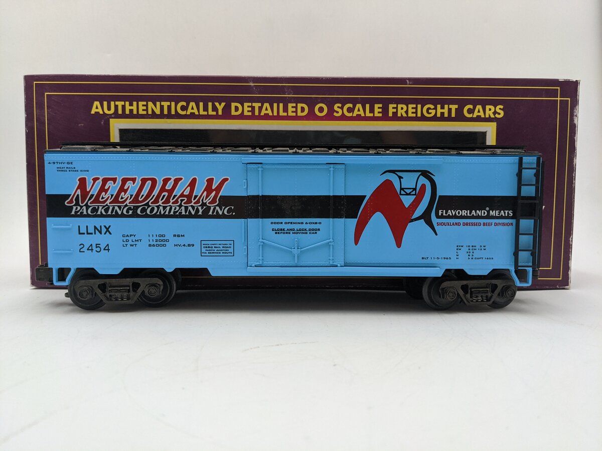 MTH 20-9401 O Gauge Needham Packing Co. Refrigerator Car #2454 EX/Box