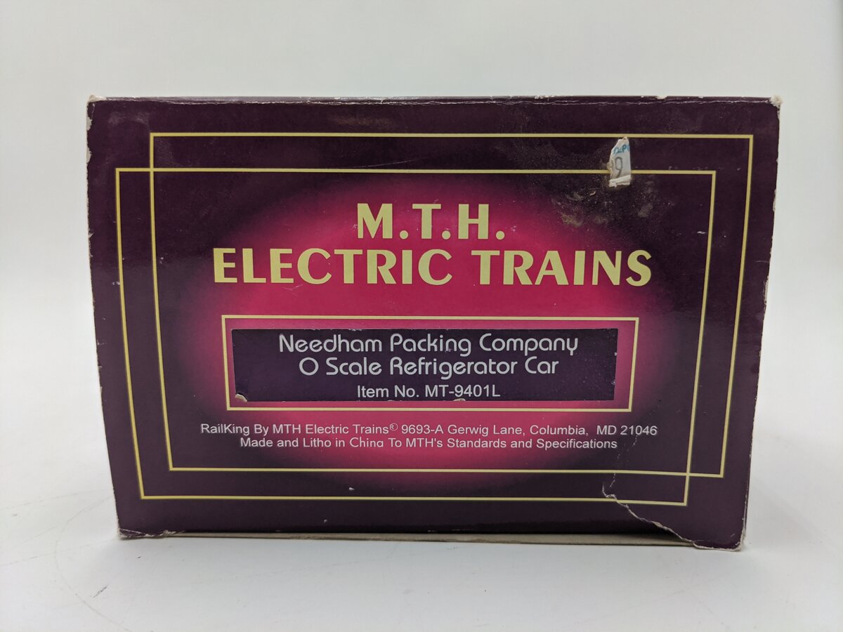 MTH 20-9401 O Gauge Needham Packing Co. Refrigerator Car #2454 EX/Box