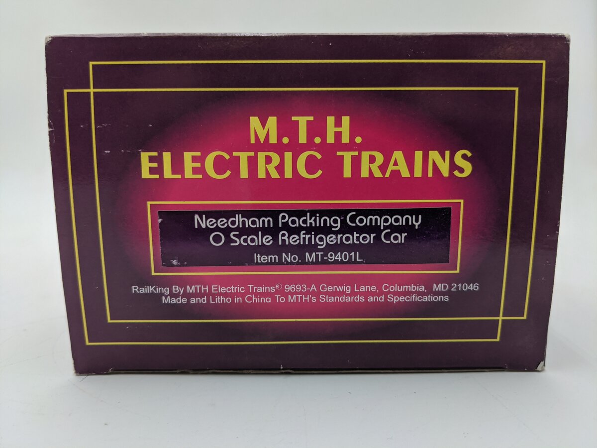 MTH 20-9401 O Gauge Needham Packing Co. Refrigerator Car #2454 EX/Box