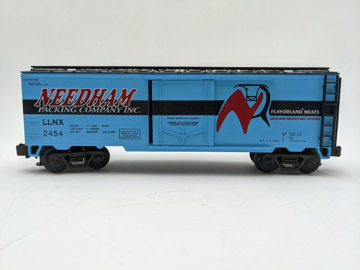 MTH 20-9401 O Gauge Needham Packing Co. Refrigerator Car #2454 EX/Box