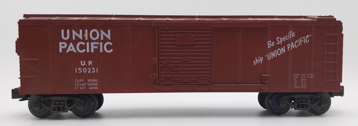 MTH 20-7402 O Gauge Union Pacific Boxcar #150231 EX/Box
