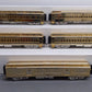 MTH 20-4029 O Gauge NYC Gold Plated 70' Madison Passenger Car Set EX/Box