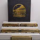 MTH 20-4029 O Gauge NYC Gold Plated 70' Madison Passenger Car Set EX/Box
