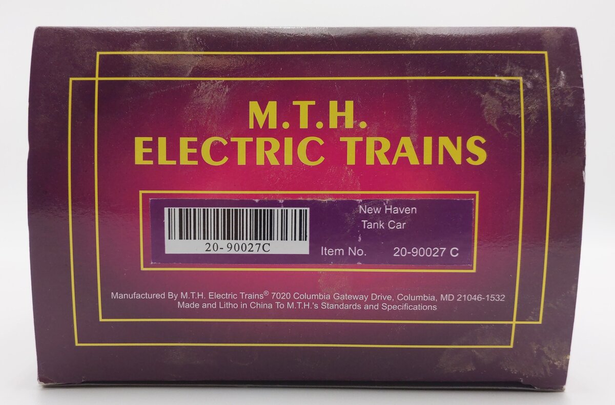 MTH 20-90027C O New Haven Single Dome Tank Car #30101 EX/Box