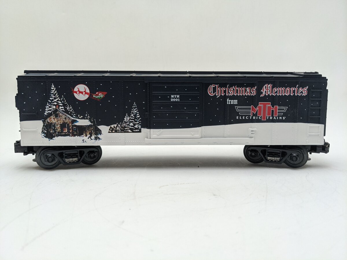 MTH 30-7489 O Gauge 2001 Holiday Box Car EX/Box