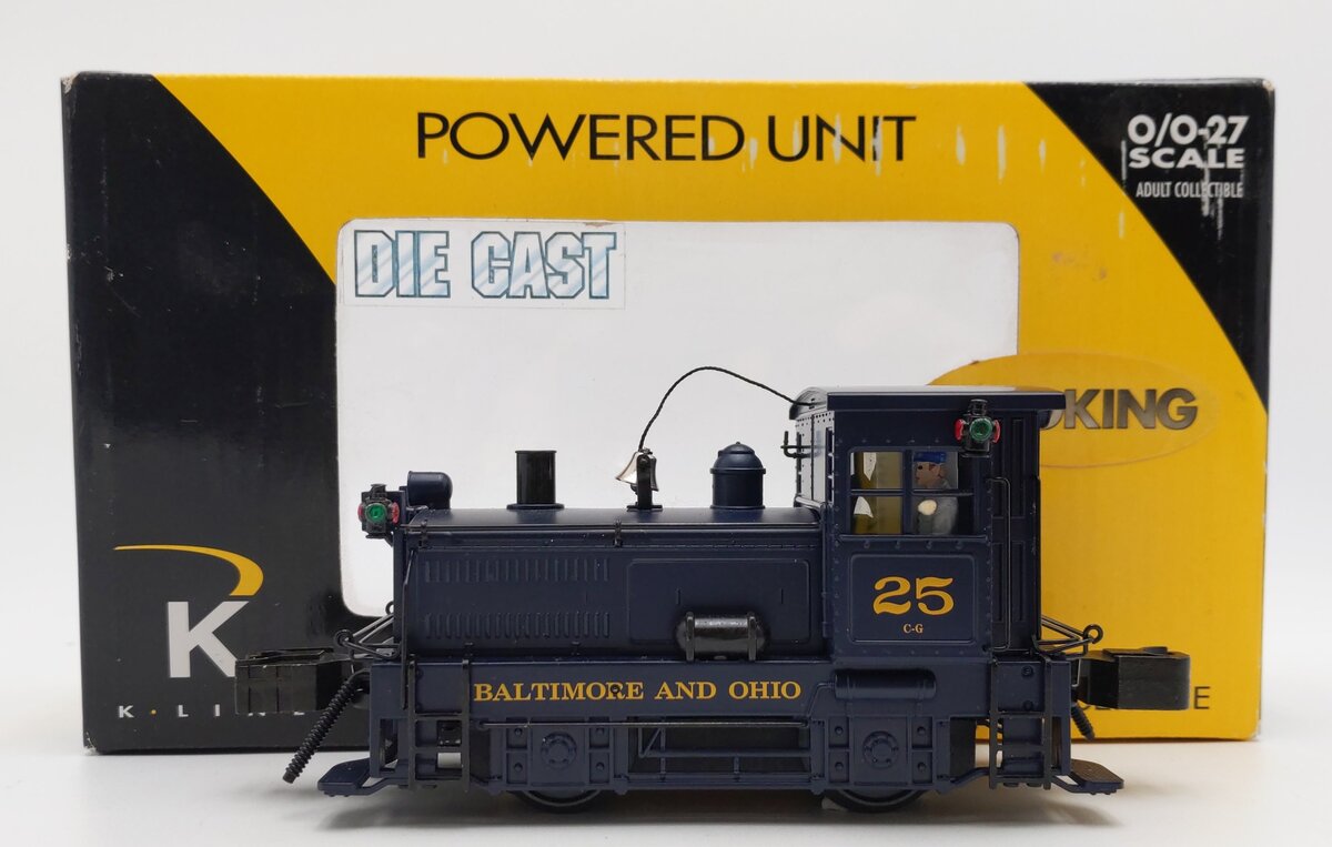 K-Line K2630-06 O Baltimore & Ohio Plymouth Diesel Switcher #25 EX/Box