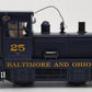 K-Line K2630-06 O Baltimore & Ohio Plymouth Diesel Switcher #25 EX/Box