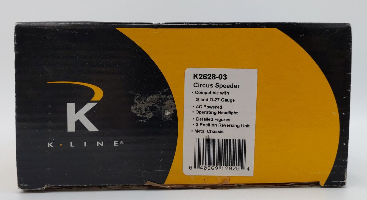 K-Line K2628-03 O/O27 Gauge Circus Speeder EX/Box