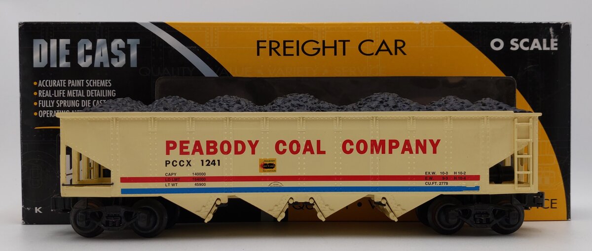 K-Line K623-8018 O Gauge Peabody Coal Hopper #1241 EX/Box