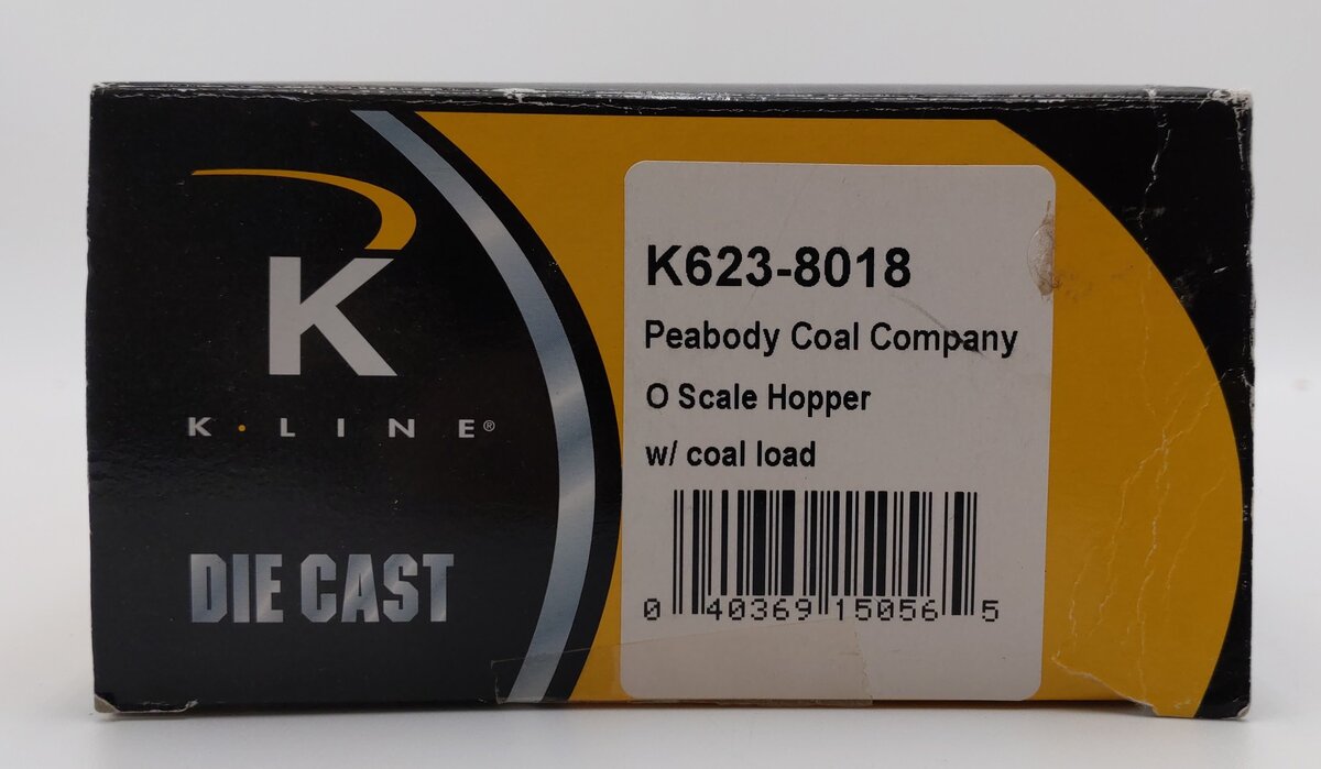 K-Line K623-8018 O Gauge Peabody Coal Hopper #1241 EX/Box