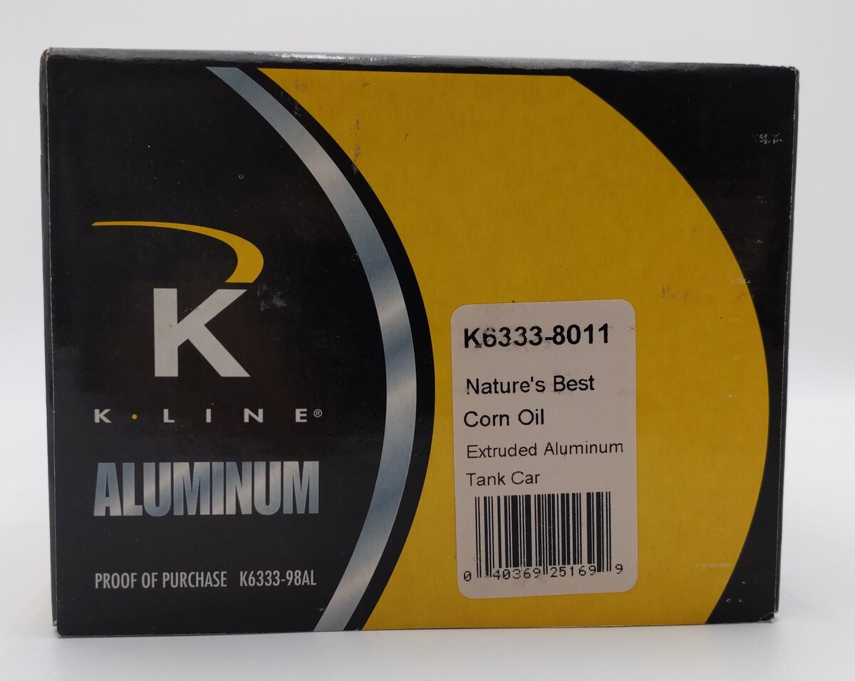 K-Line K6333-8011 O Nature's Best Aluminum Tank Car #1013 EX/Box