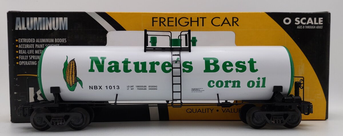 K-Line K6333-8011 O Nature's Best Aluminum Tank Car #1013 EX/Box