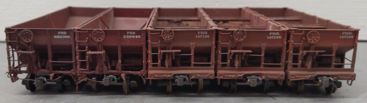 HO Scale Assorted BRASS CUSTOM Hopper Cars: 220845, 147288, 147428, 147881 [5]