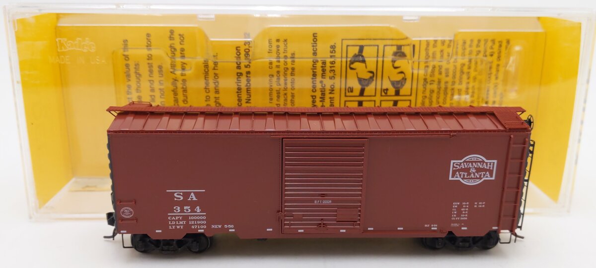 Kadee 5221 HO Scale Savannah & Atlanta 40' PS-1 Standard Boxcar #354 LN/Box
