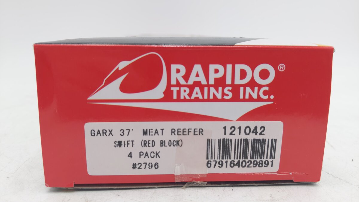 Rapido Trains 121042 HO Swift SRLX 37' Wood Meat Reefer #2796 EX/Box