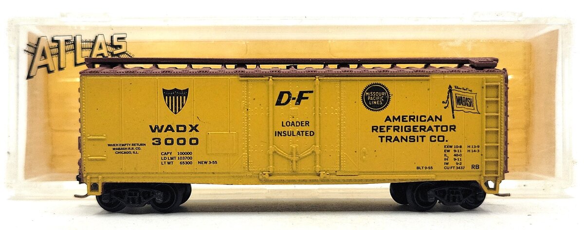 Atlas 3326 N Scale American Refrigerator Transit 40' Boxcar #3000 EX/Box