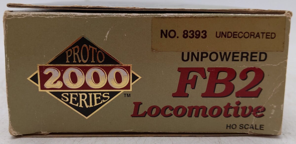 Proto 2000 8393 HO Scale Undecorated FB2 Dummy Diesel Locomotive/Box