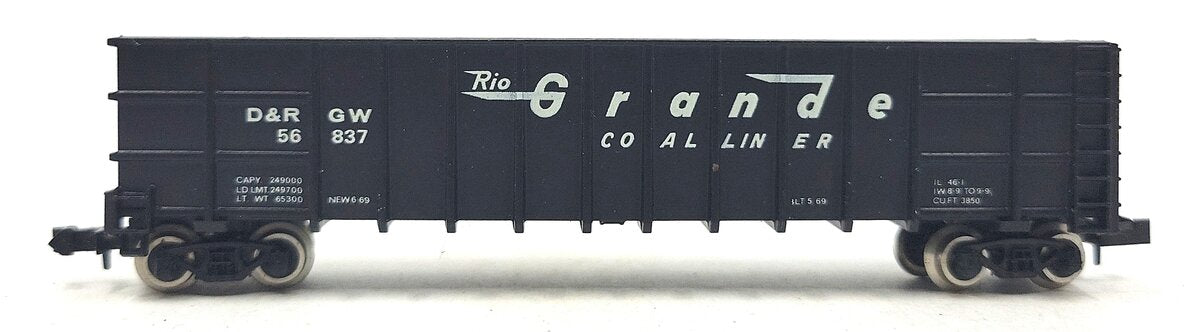 Roundhouse 8103 N Denver & Rio Grande Western Thrall Coal Gondola #56837 LN/Box