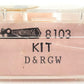 Roundhouse 8103 N Denver & Rio Grande Western Thrall Coal Gondola #56837 LN/Box