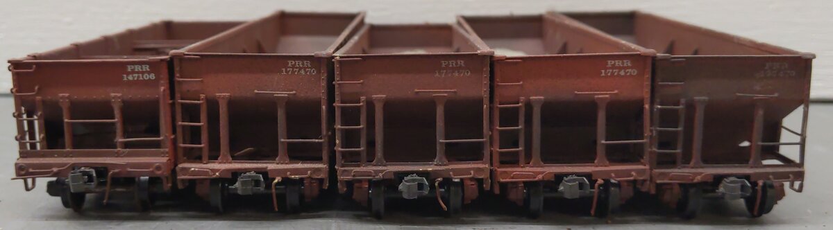 HO Scale Assorted BRASS CUSTOM Hopper Cars: 147106, 171747, 172271, 172727 [5]