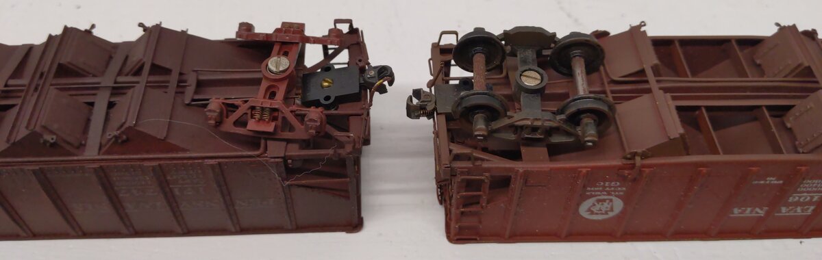 HO Scale Assorted BRASS CUSTOM Hopper Cars: 147106, 171747, 172271, 172727 [5]