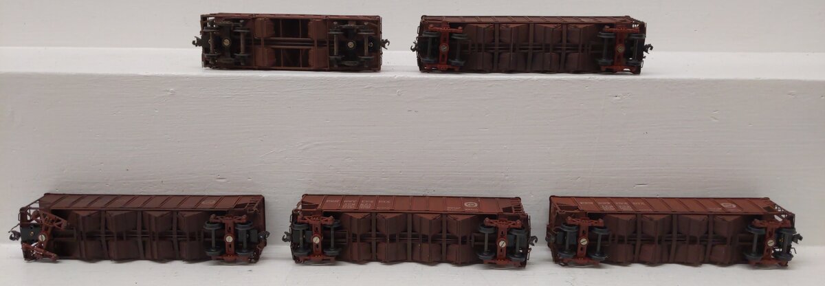 HO Scale Assorted BRASS CUSTOM Hopper Cars: 147106, 171747, 172271, 172727 [5]