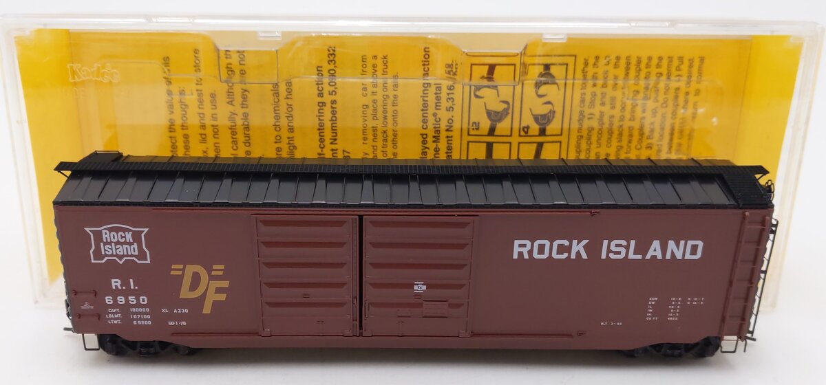 Kadee 6701 HO Rock Island 50' PS-1 Boxcar #6950 LN/Box
