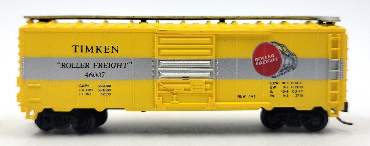 Model Power 3704 N ScaleTimken Box Car #46007 LN/Box