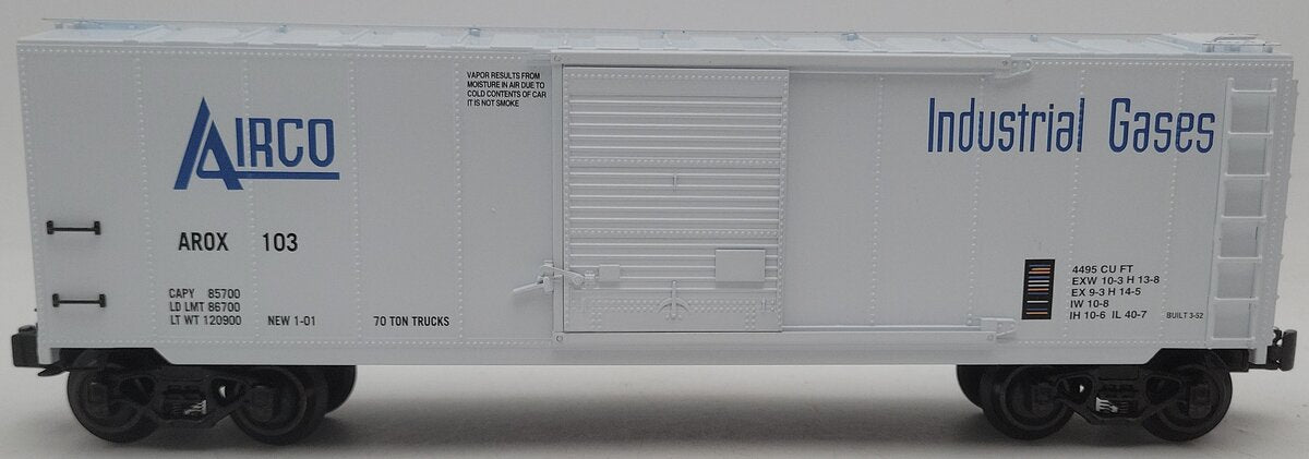 K-Line K761-8013 O Gauge Airco Boxcar #103 with Interior Aluminum Tank EX/Box