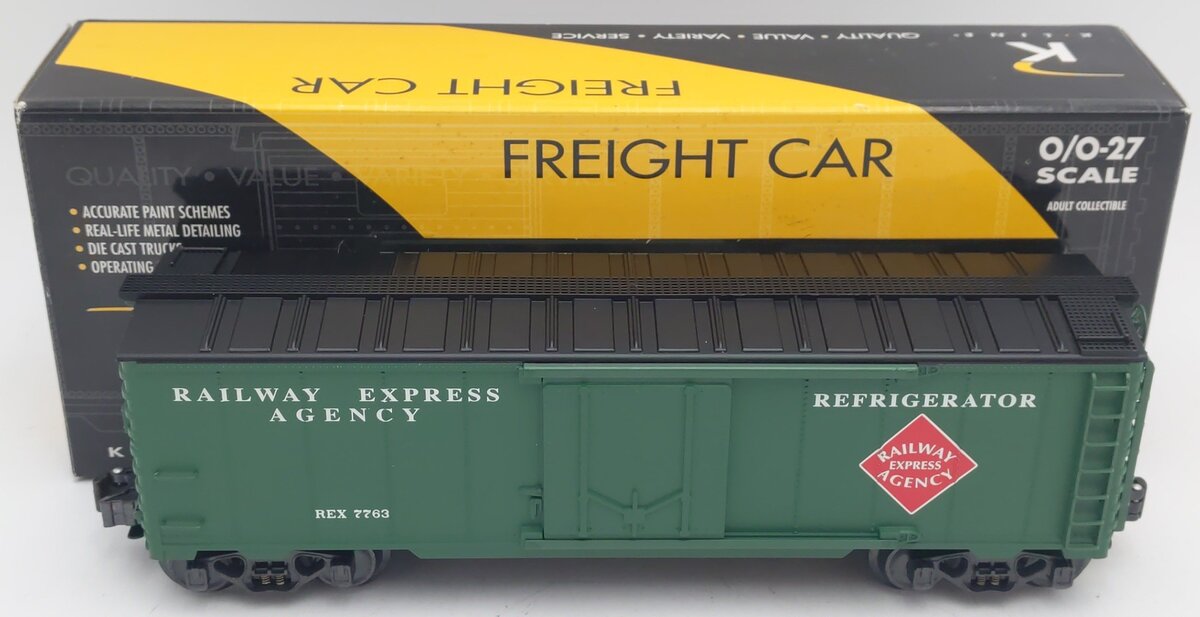 K-Line K645-1911 O Guage Express Service Steel-Sided Reefer EX/Box